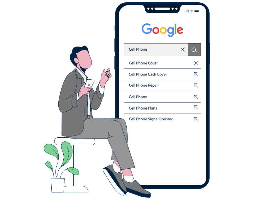 Ilustración de chica joven estudiando Desarrollo de Aplicaciones Multiplataforma